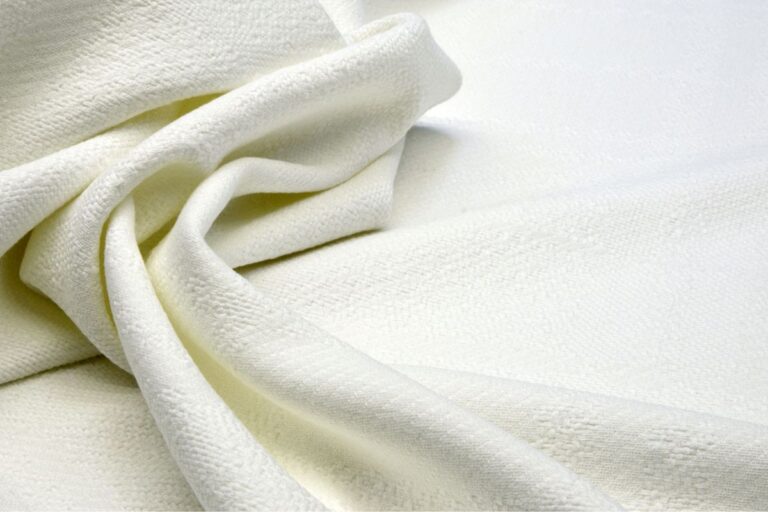 White breathable viscose fabric