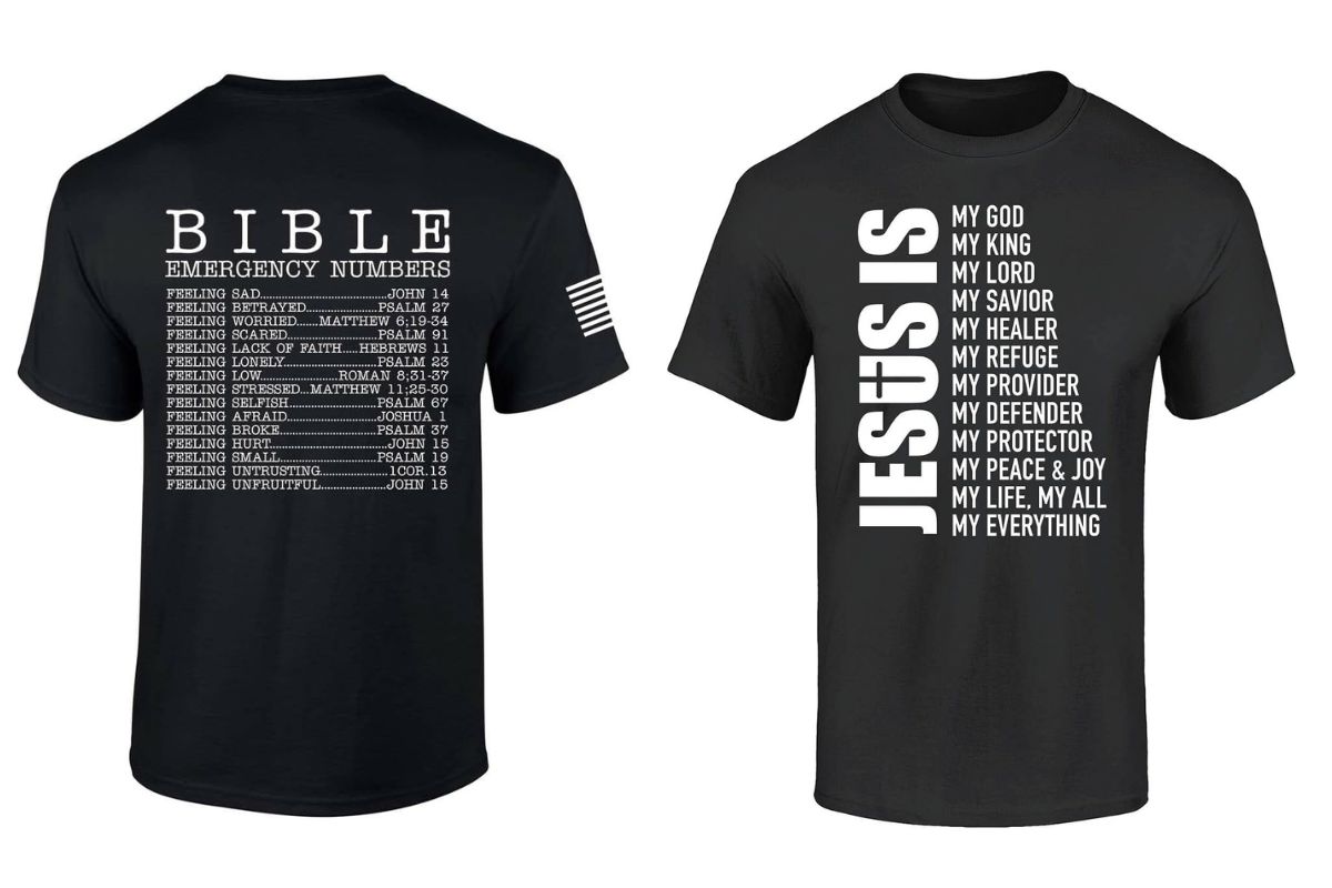 Christian shirt design shown in the picture