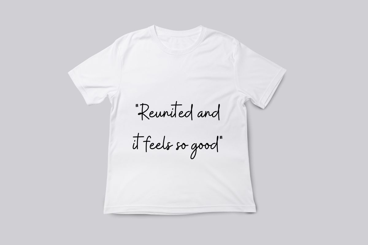 Family reunion quote on White t shirt