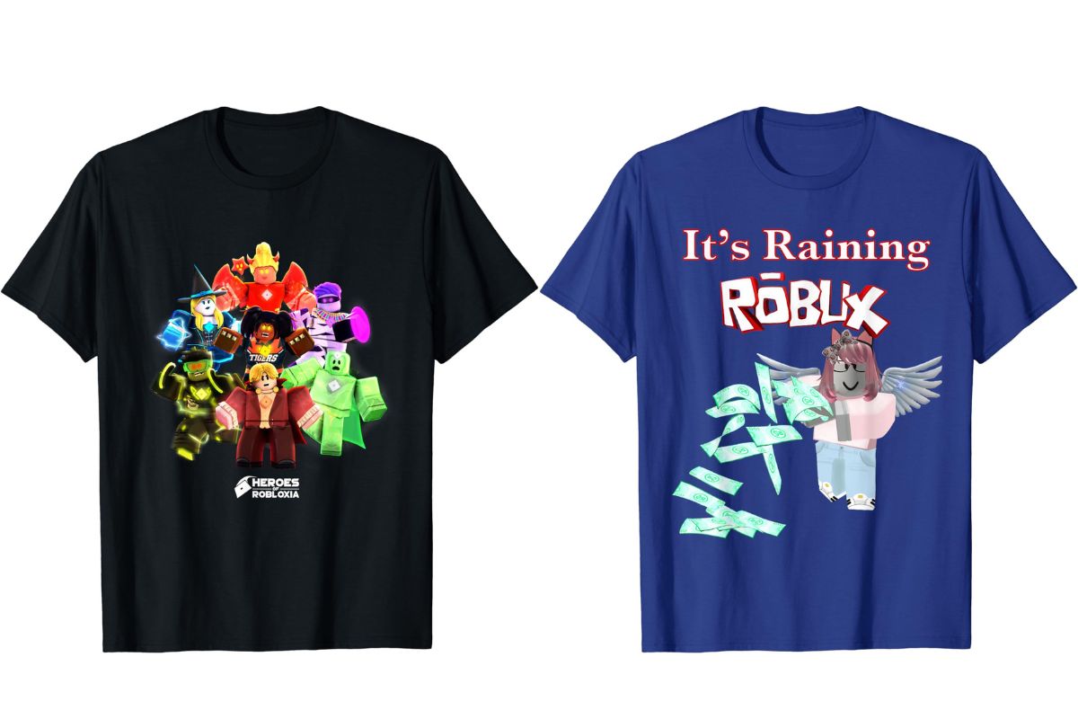 Roblox t shirt for more promotion shown in the image