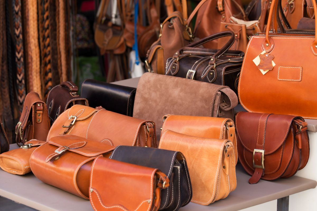 A collection of leather bags for the executive