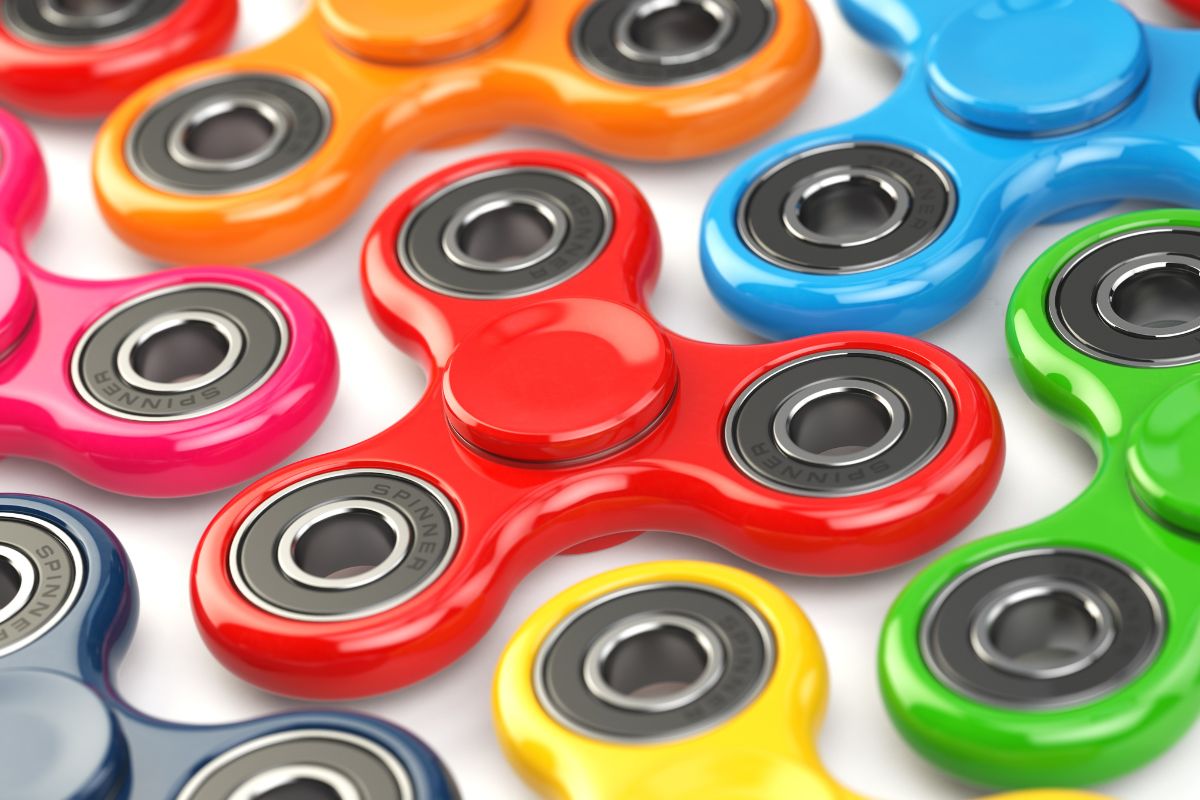 Collection of fidgets a stress relief toy for the employee