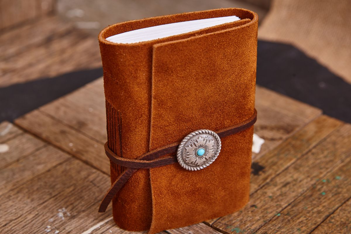 Handcrafted Brown Leather Journal for the man retiring soon