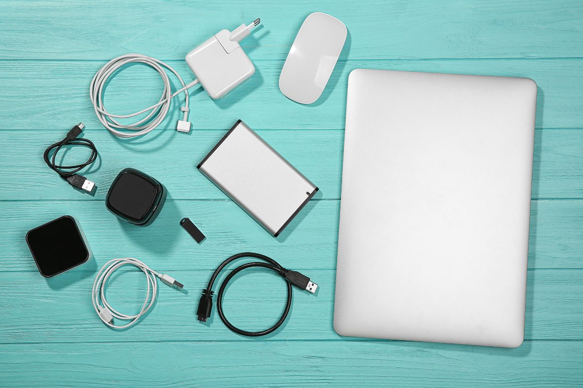 Laptop accessories shown in the image