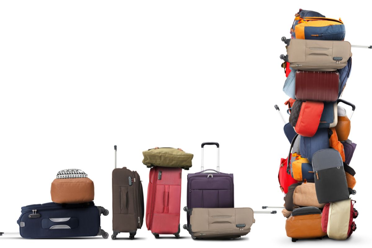 Various types of luggages