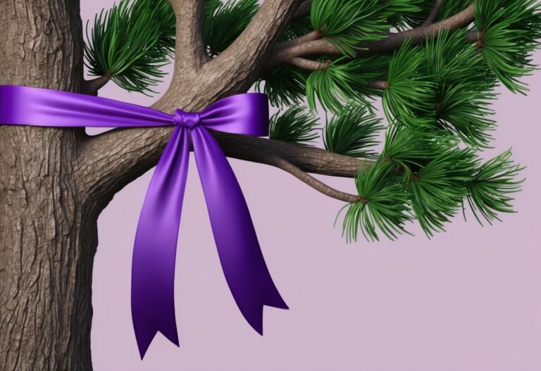 What Does a Purple Ribbon Mean: Symbolism and Causes Explained