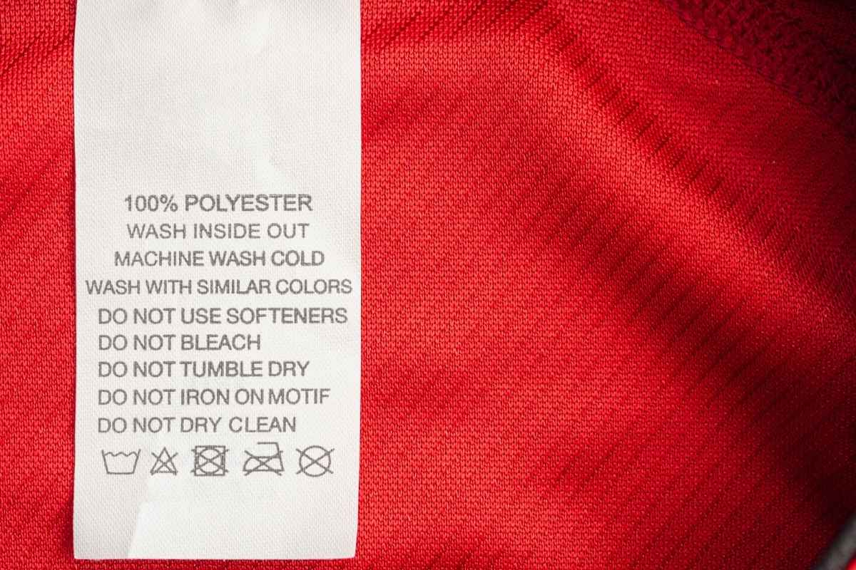 Washing instructions for print on demand t shirt shown in the image.