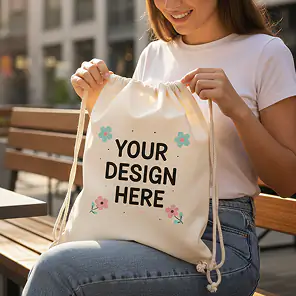 Custom tote bags and backpacks